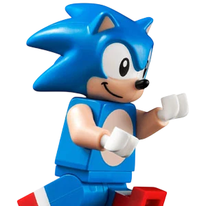 Aimee’s LEGO minifig: Sonic