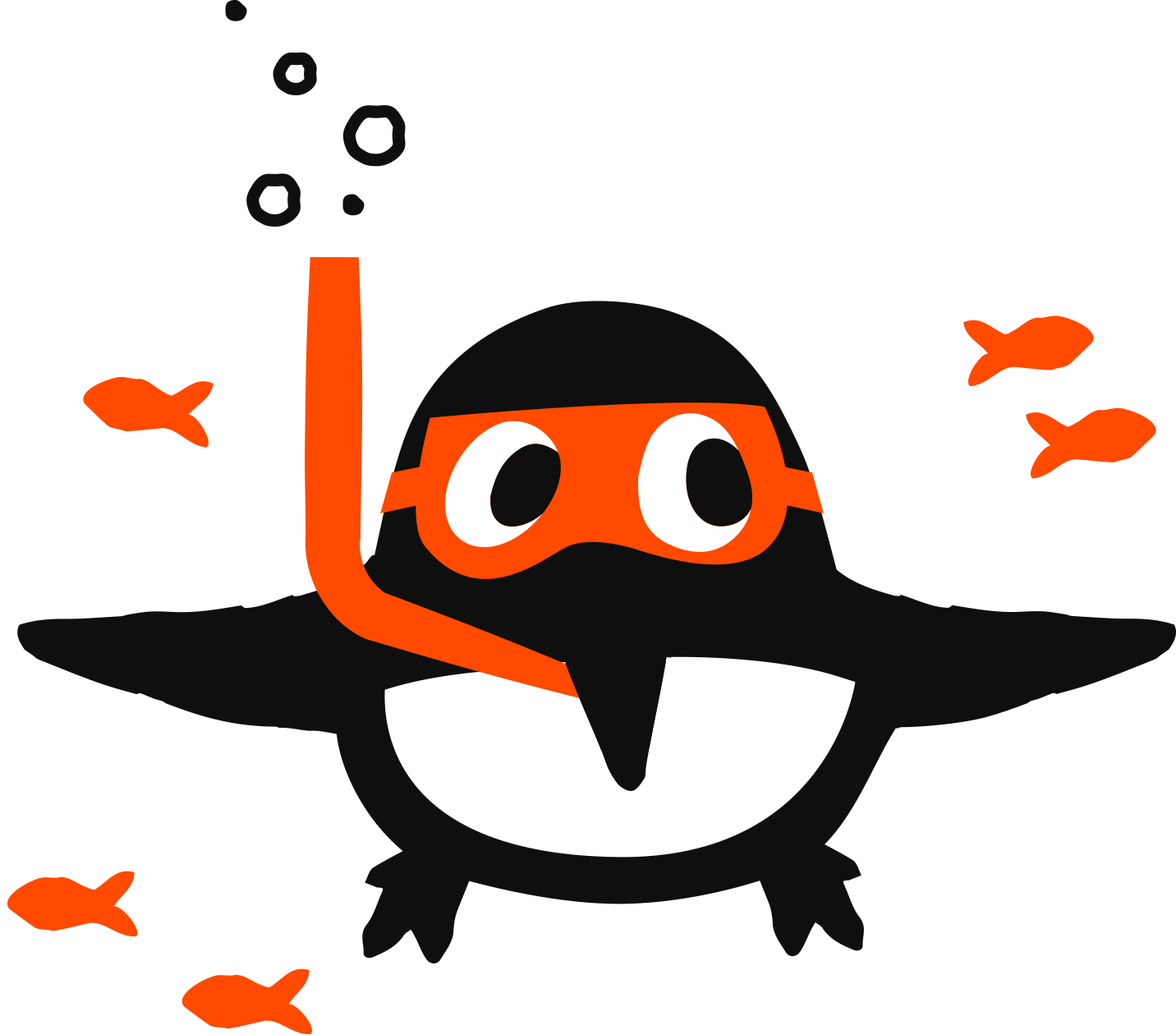 Penguin snorkelling