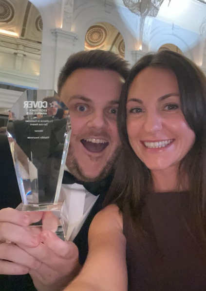 The Waddle team celebrating their Cover Excellence Awards 2025 win