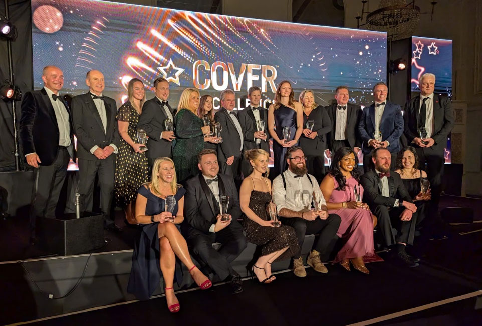 The Waddle team group photo at the Cover Excellence Awards 2025